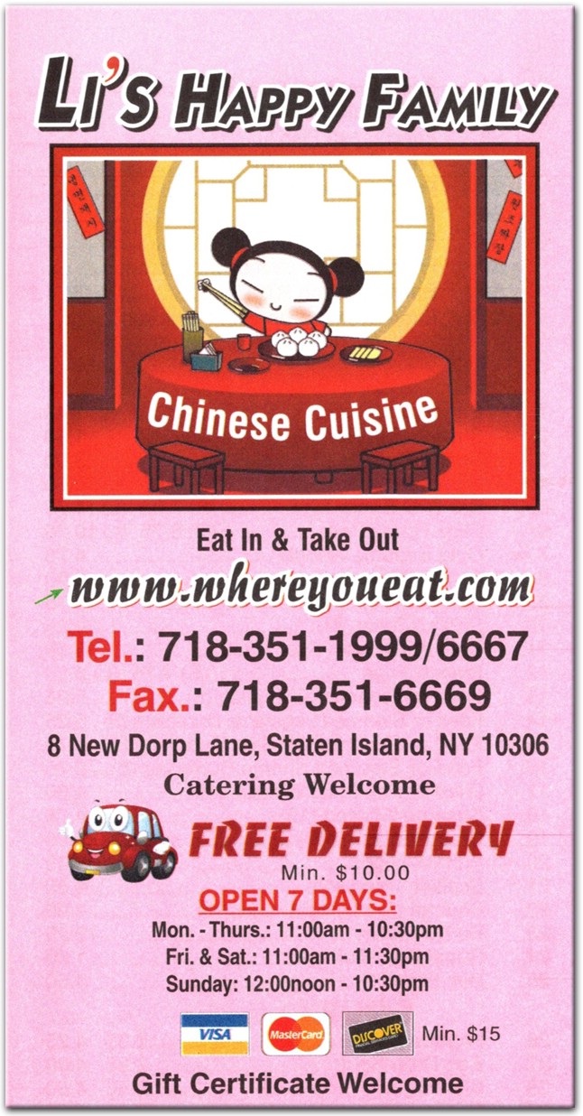 Li's Happy Family in Staten Island